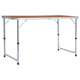 Vidaxl campingtafel inklapbaar 120x60 cm aluminium