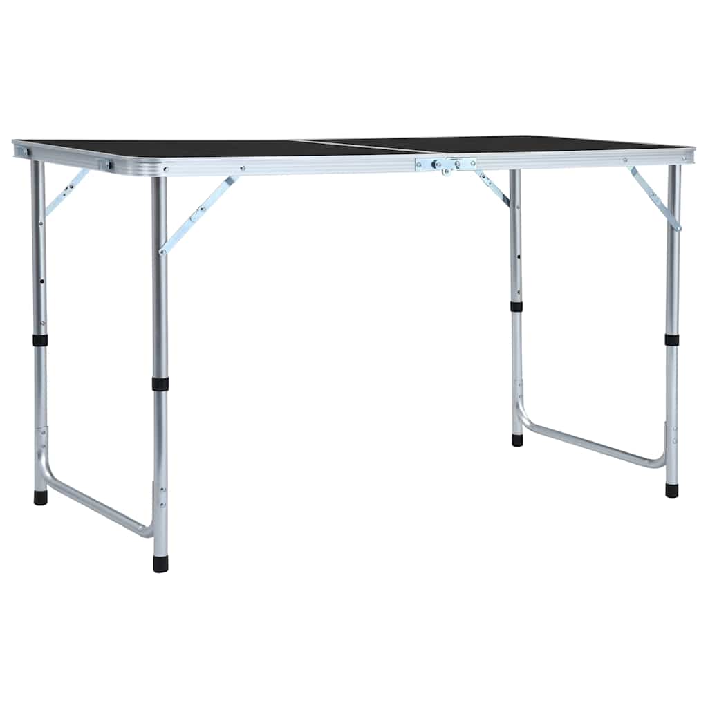 Vidaxl campingtafel inklapbaar 120x60 cm aluminium grijs