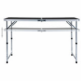 Vidaxl campingtafel inklapbaar 120x60 cm aluminium grijs