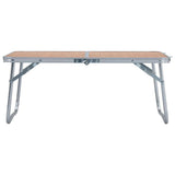 Vidaxl campingtafel inklapbaar 60x40 cm aluminium bruin