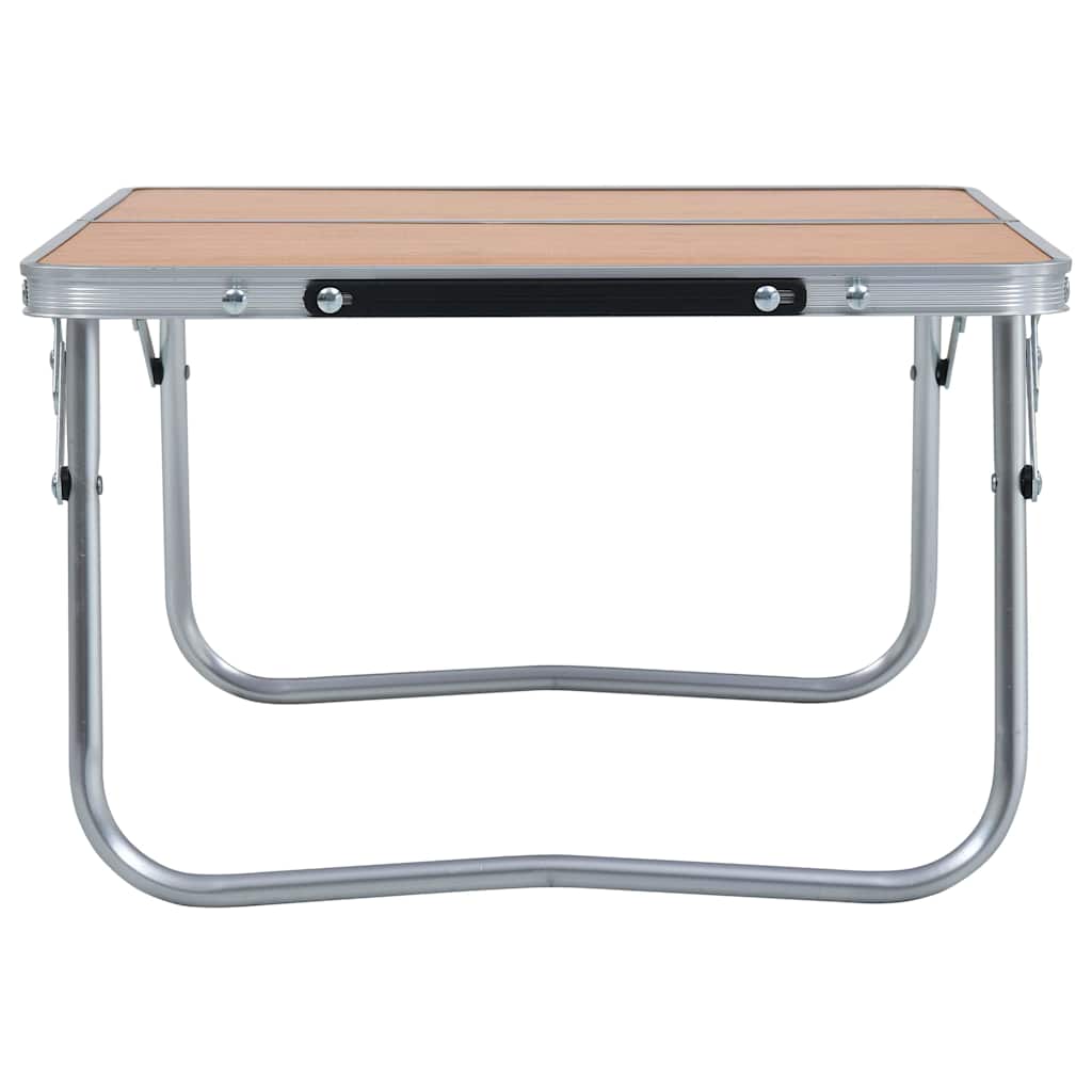 Vidaxl campingtafel inklapbaar 60x40 cm aluminium bruin
