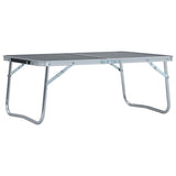 VidaXL Campingtafel inklapbaar 60x40 cm aluminium grijs