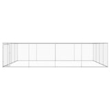 VidaXL Hondenkennel voor buiten 760x760x185 cm gegalvaniseerd staal