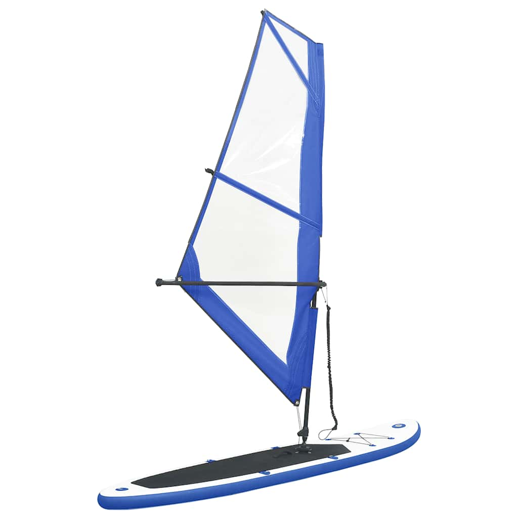 Vidaxl stand-up paddleboard opblaasbaar met zeilset blauw en wit