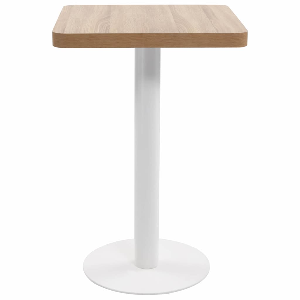 Vidaxl bistrotafel 50x50 cm mdf lichtbruin