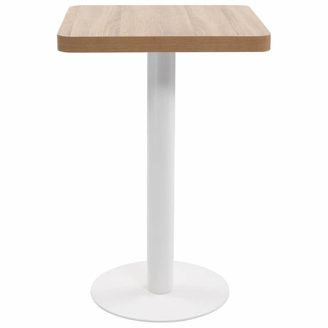 Vidaxl bistrotafel 50x50 cm mdf lichtbruin