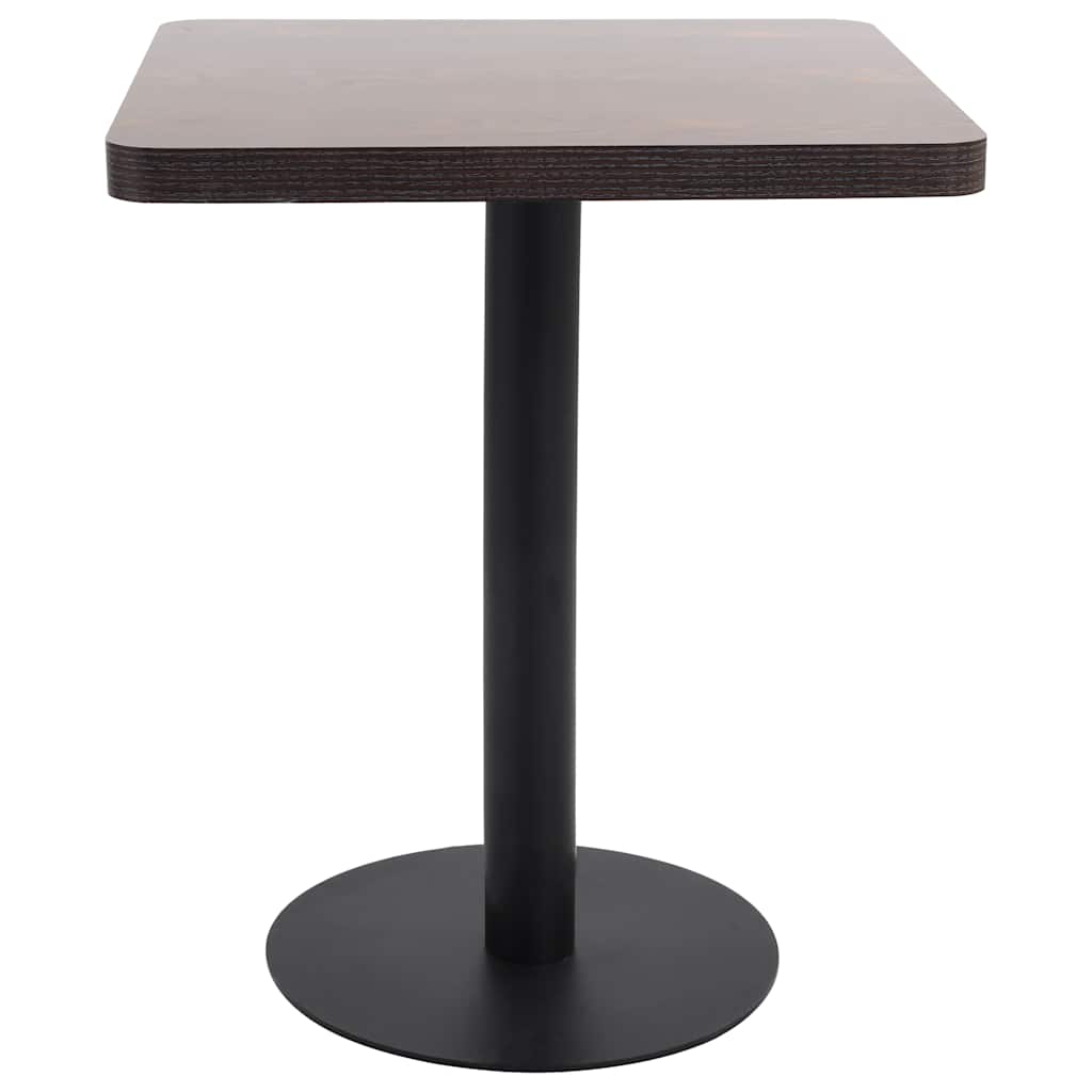 Vidaxl bistrotafel 60x60 cm mdf donkerbruin