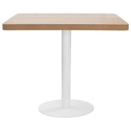 Vidaxl bistrotafel 80x80 cm mdf lichtbruin