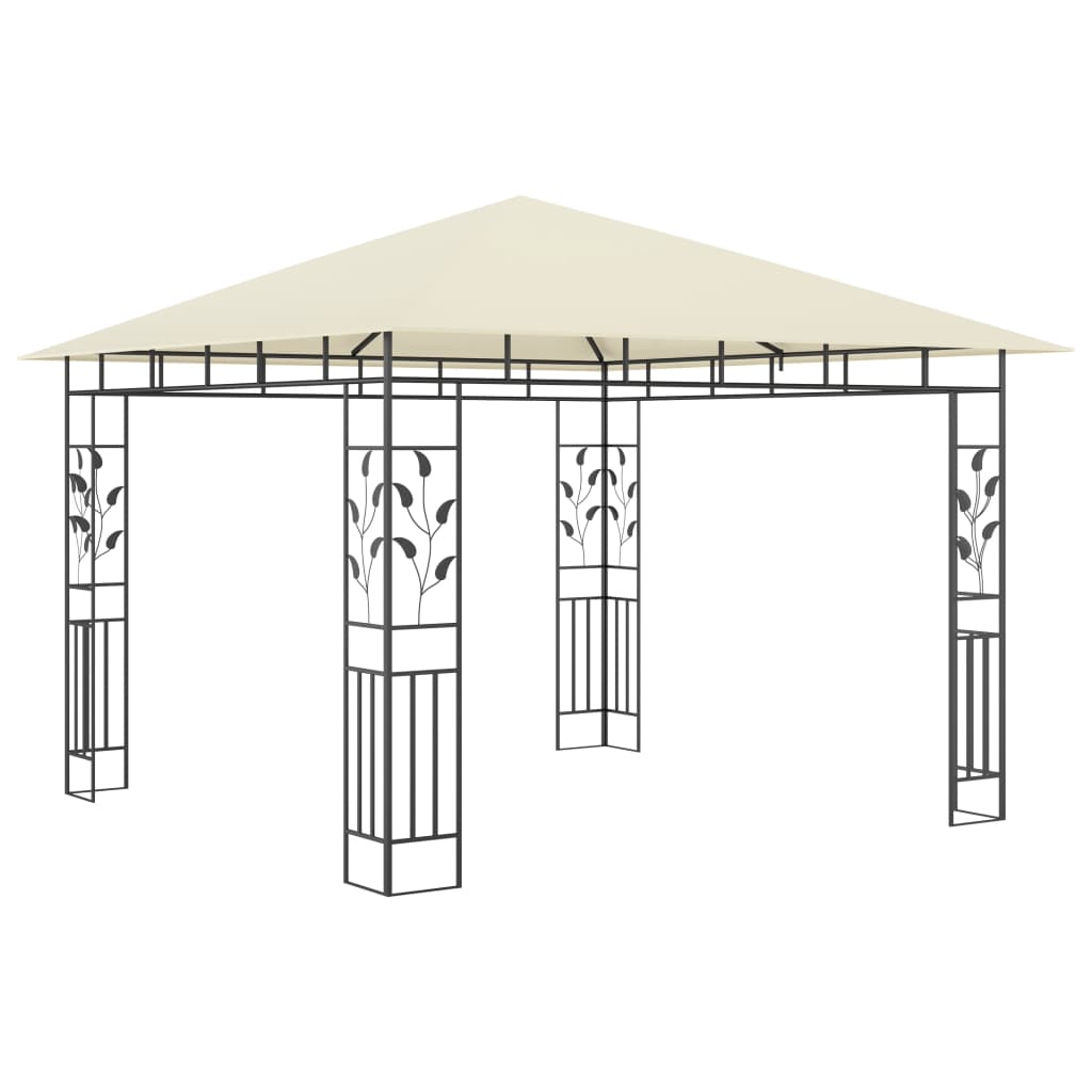 VidaXL Prieel met klamboe 180 g m² 3x3x2,73 m crème