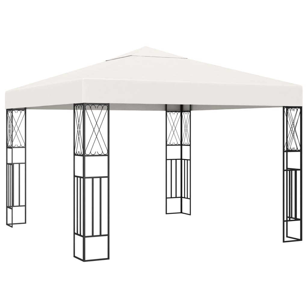 VidaXL Prieel 3x3 m stof crème