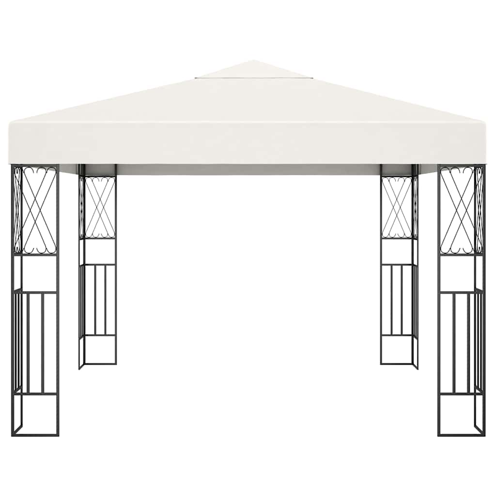 Vidaxl prieel 3x3 m stof crème
