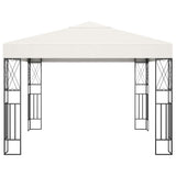 Vidaxl prieel 3x3 m stof crème