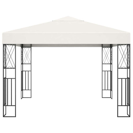 Vidaxl prieel 3x3 m stof crème