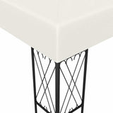 Vidaxl prieel 3x3 m stof crème