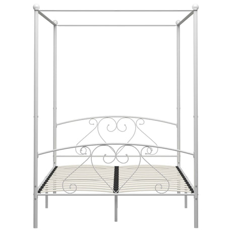 Vidaxl hemelbedframe metaal wit 140x200 cm