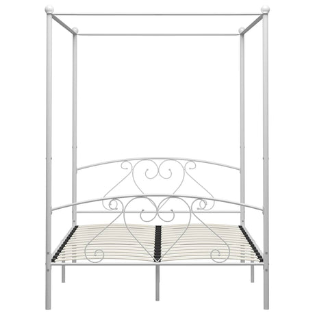 Vidaxl hemelbedframe metaal wit 160x200 cm