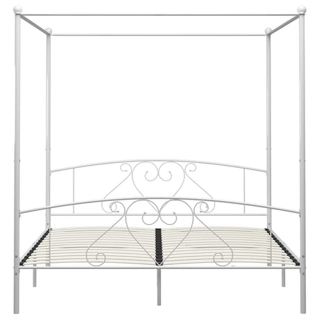 Vidaxl hemelbedframe metaal wit 180x200 cm