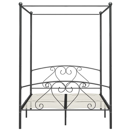 Vidaxl hemelbedframe metaal grijs 160x200 cm