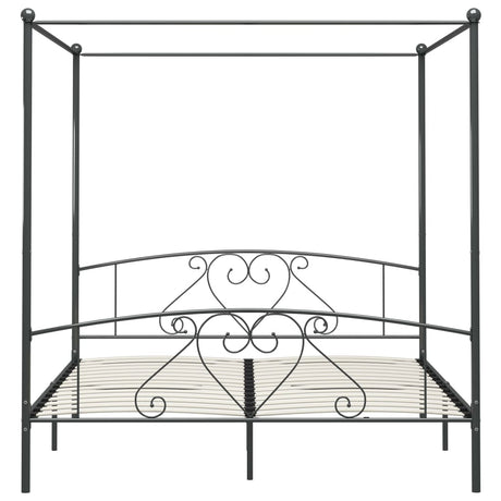 Vidaxl hemelbedframe metaal grijs 180x200 cm