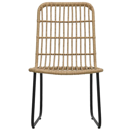 Vidaxl tuinstoelen 2 stuks poly rattan eikenkleurig