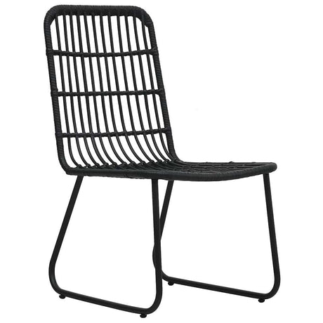 Vidaxl tuinstoelen 2 st poly rattan zwart