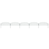 Vidaxl schuttingset gebogen 77,3x26 cm groen