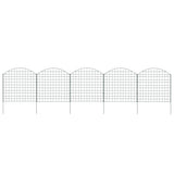 Vidaxl schuttingset gebogen 77,5x78,5 cm groen