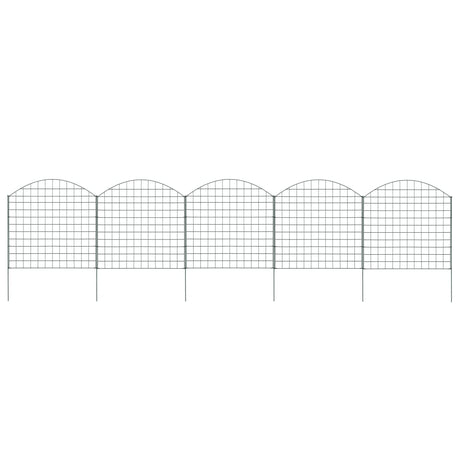 Vidaxl schuttingset gebogen 77,5x78,5 cm groen