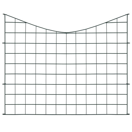 Vidaxl schuttingset hol gebogen 77,5x64 cm groen