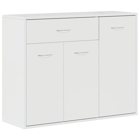 Vidaxl dressoir 88x30x70 cm bewerkt hout hoogglans wit