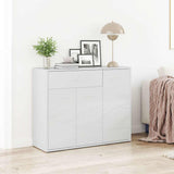 Vidaxl dressoir 88x30x70 cm bewerkt hout hoogglans wit