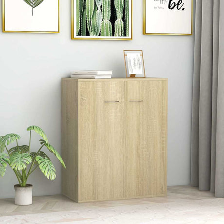 Vidaxl dressoir 60x30x75 cm bewerkt hout sonoma eikenkleurig