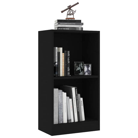 Vidaxl boekenkast 40x24x75 cm bewerkt hout zwart