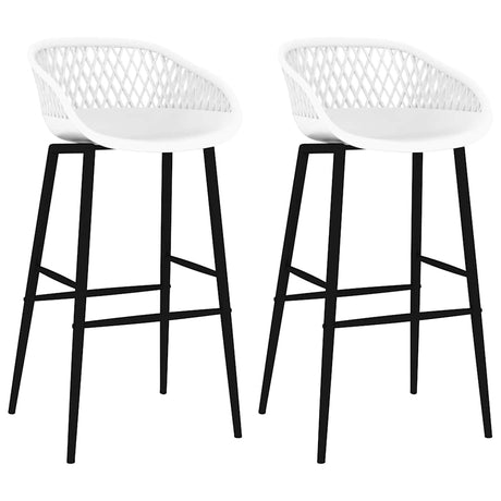 Vidaxl barstoelen 2 st wit