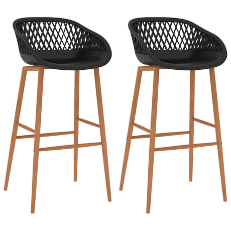 Vidaxl barstoelen 2 st zwart