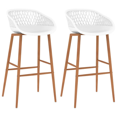 Vidaxl barstoelen 2 st wit
