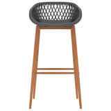 Vidaxl barstoelen 2 st grijs