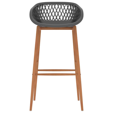 Vidaxl barstoelen 2 st grijs