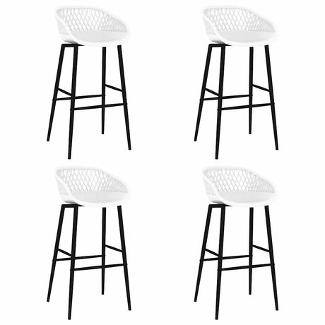 Vidaxl barstoelen 4 st wit