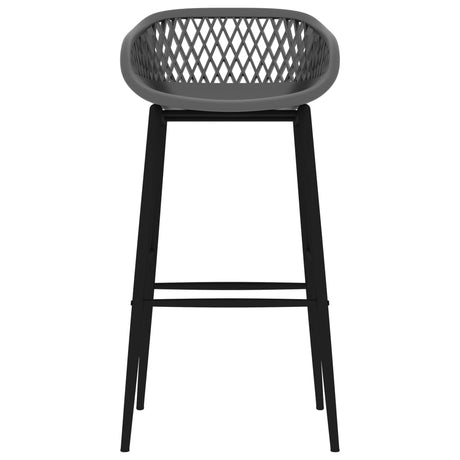 Vidaxl barstoelen 4 st grijs