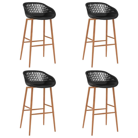 Vidaxl barstoelen 4 st zwart