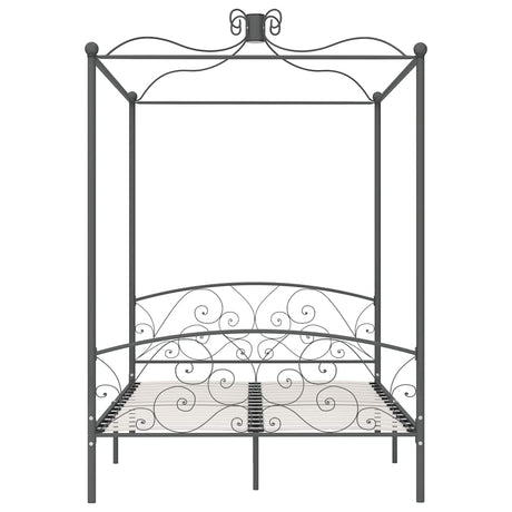 Vidaxl hemelbedframe metaal grijs 140x200 cm