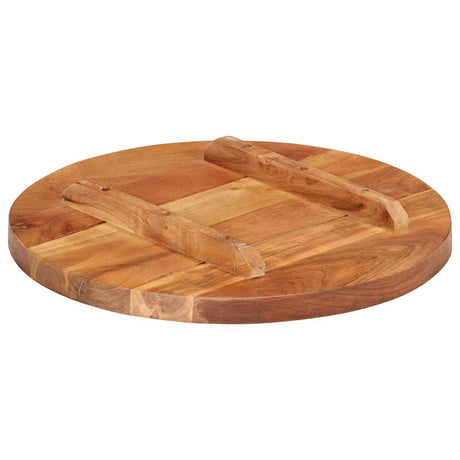 Vidaxl tafelblad rond 25-27 mm 40 cm massief acaciahout