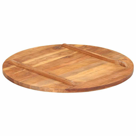 Vidaxl tafelblad rond 25-27 mm 80 cm massief acaciahout