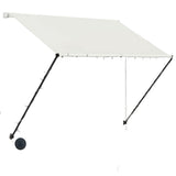 VidaXL Luifel uittrekbaar met LED 200x150 cm crème