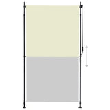 Vidaxl rolgordijn voor buiten 120x270 cm crème