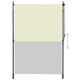 Vidaxl rolgordijn voor buiten 150x270 cm crème