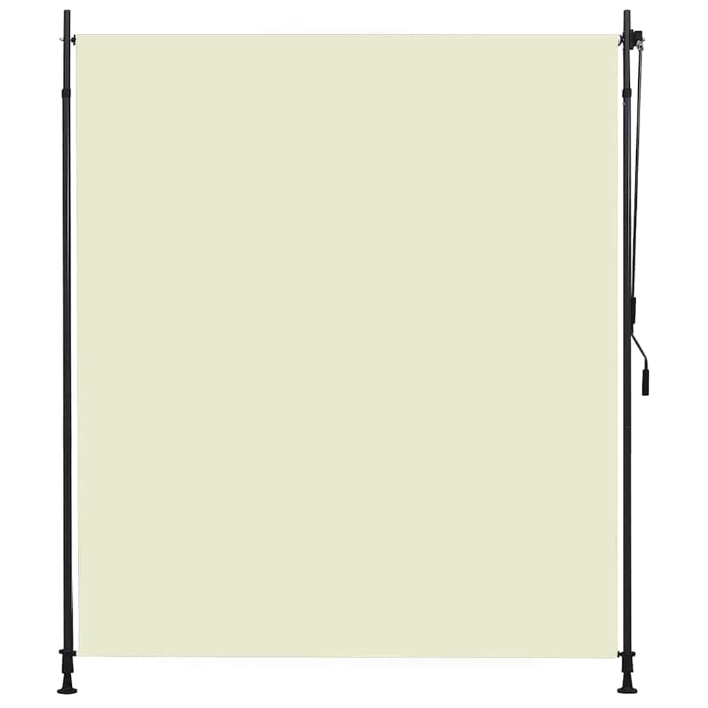 Vidaxl rolgordijn voor buiten 200x270 cm crème