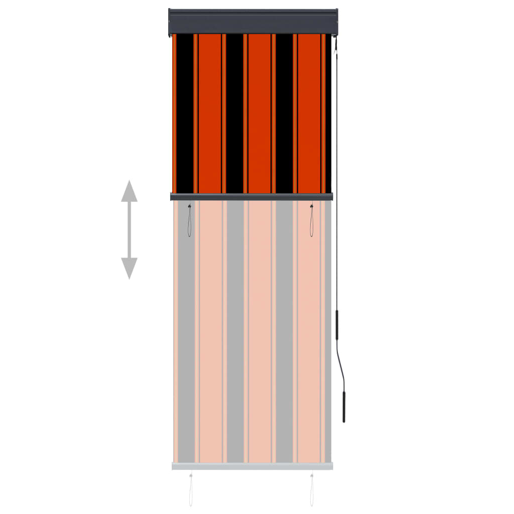 Vidaxl rolgordijn voor buiten 60x250 cm oranje en bruin