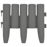 Vidaxl gazonranden 36 st 10 m pp grijs